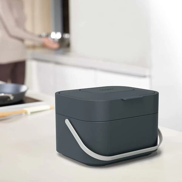 Joseph Joseph Food Waste Bin Caddy Stack 4 L Graphite Grey 1 Joseph Joseph Food Waste Bin Caddy Stack 4 L Graphite Grey
