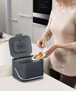 Joseph Joseph Food Waste Bin Caddy Stack 4 L Graphite Grey
