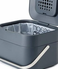 Joseph Joseph Food Waste Bin Caddy Stack 4 L Graphite Grey 5 Joseph Joseph Food Waste Bin Caddy Stack 4 L Graphite Grey