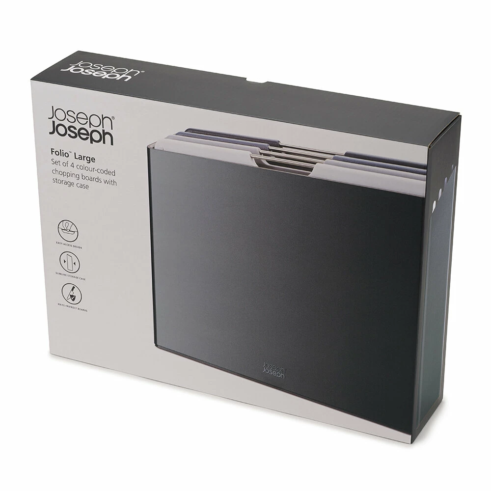 Joseph Joseph Large Graphite 4 Piece Folio Chopping Board Set 11 Joseph Joseph Large Graphite 4 Piece Folio Chopping Board Set