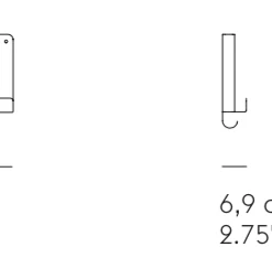 Muuto 51 w x 22 h cm Black Steel Folded Shelves