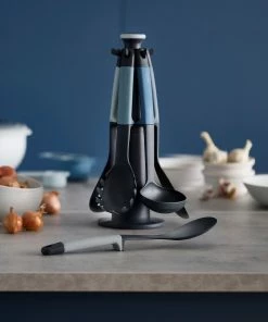 Joseph Joseph Set of 6 Sky Blue Editions Elevate Carousel Kitchen Utensils