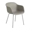 Muuto Gray Fiber Tube Armchair
