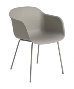 Muuto Gray Fiber Tube Armchair