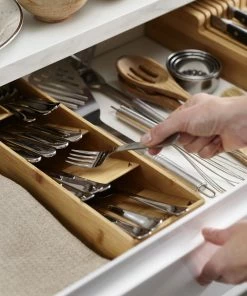 Joseph Joseph DrawerStore Bamboo Compact Cutlery Organiser