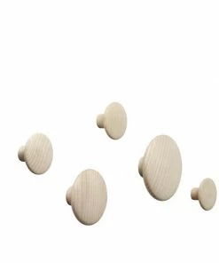 Muuto | Dots Wood Hook | 5 Set | Various Colours