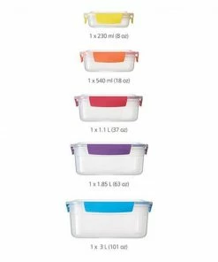 Joseph Joseph Set of 5 Multicolour Nest Lock Storage Containers