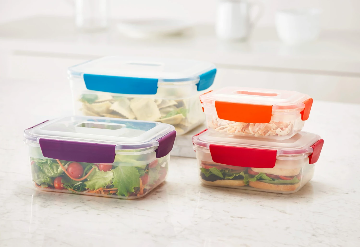 Joseph Joseph Multicolour Nest Lock 4-Piece Container Set 2 Joseph Joseph Multicolour Nest Lock 4-Piece Container Set