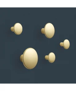 Muuto Brass Metal Dots (Pack of 5) Coat Hooks