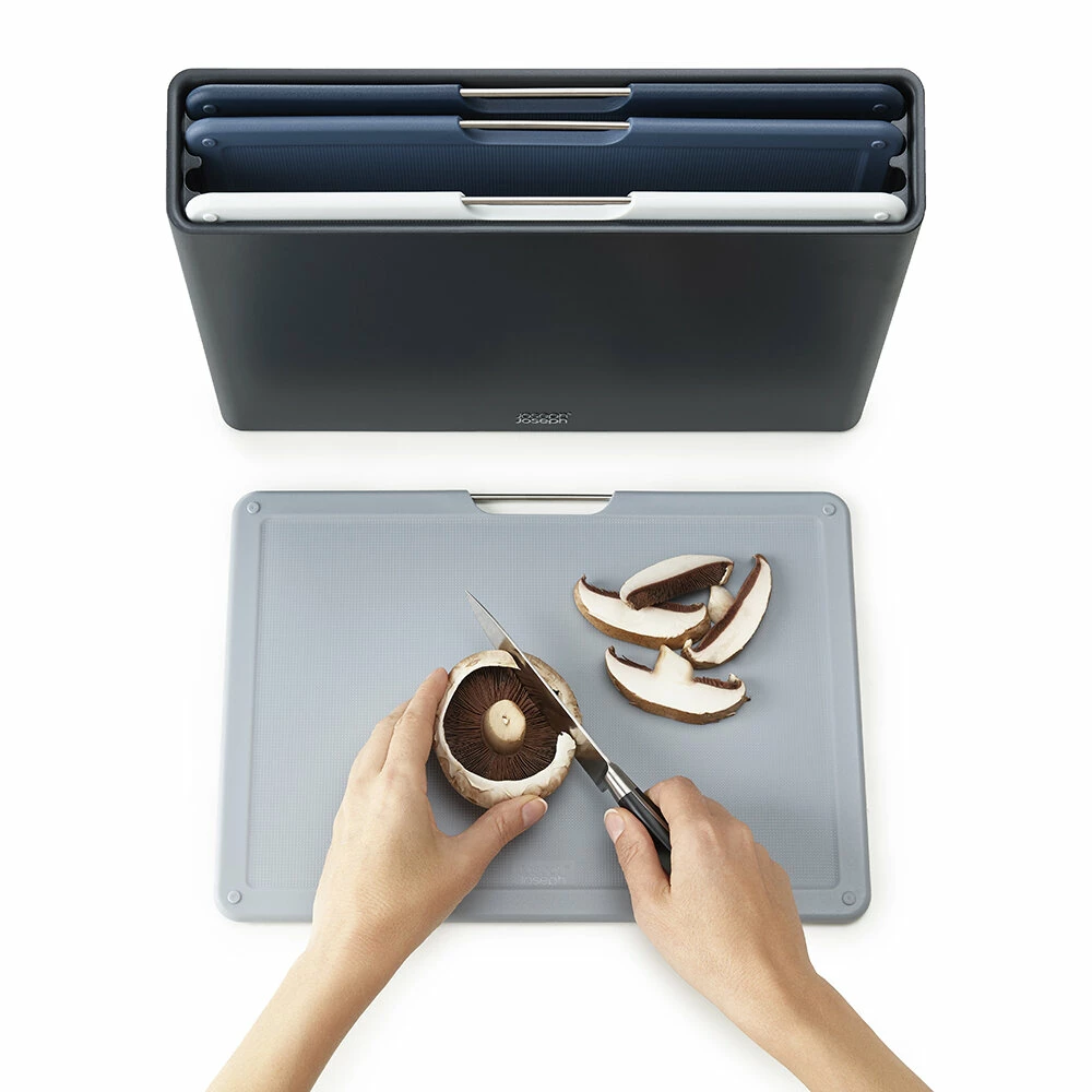 Joseph Joseph Large Graphite 4 Piece Folio Chopping Board Set 6 Joseph Joseph Large Graphite 4 Piece Folio Chopping Board Set
