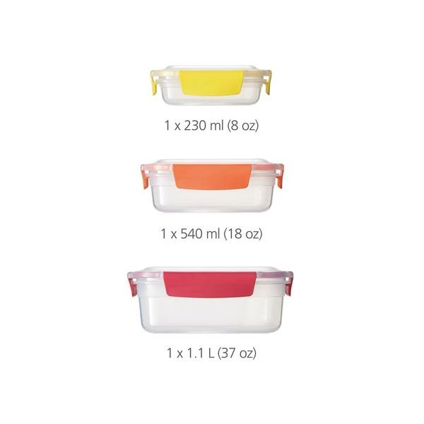 Joseph Joseph Nest Lock 3 Piece Multi Size Container Set 1 Joseph Joseph Nest Lock 3 Piece Multi Size Container Set