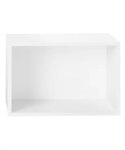 Muuto Large White Stacked Bookcase with Bottom