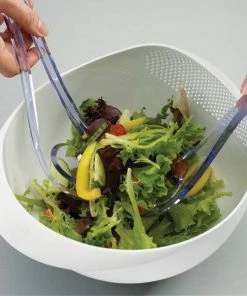 Joseph Joseph Prep and Serve Bowl with Integrated Colander Green