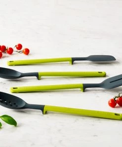 Joseph Joseph Grey / Green Elevate Silicone Slotted Spoon