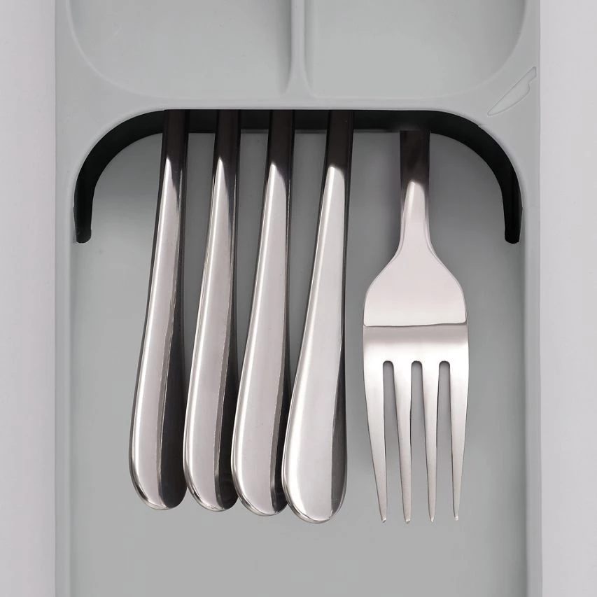 Joseph Joseph Grey Drawerstore Compact Cutlery Organiser 6 Joseph Joseph Grey Drawerstore Compact Cutlery Organiser