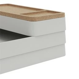 Muuto Grey Organizer Arrange Desktop Set 1 2 Muuto Grey Organizer Arrange Desktop Set 1