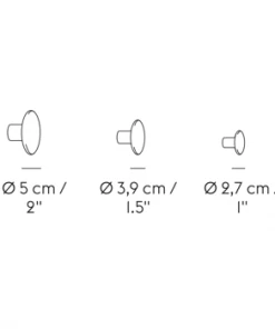 Muuto Aluminum Metal Dots (Pack of 5) Coat Hooks