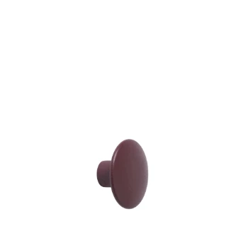 Muuto Small Burgundy Coat Hook Dot 1 Muuto Small Burgundy Coat Hook Dot