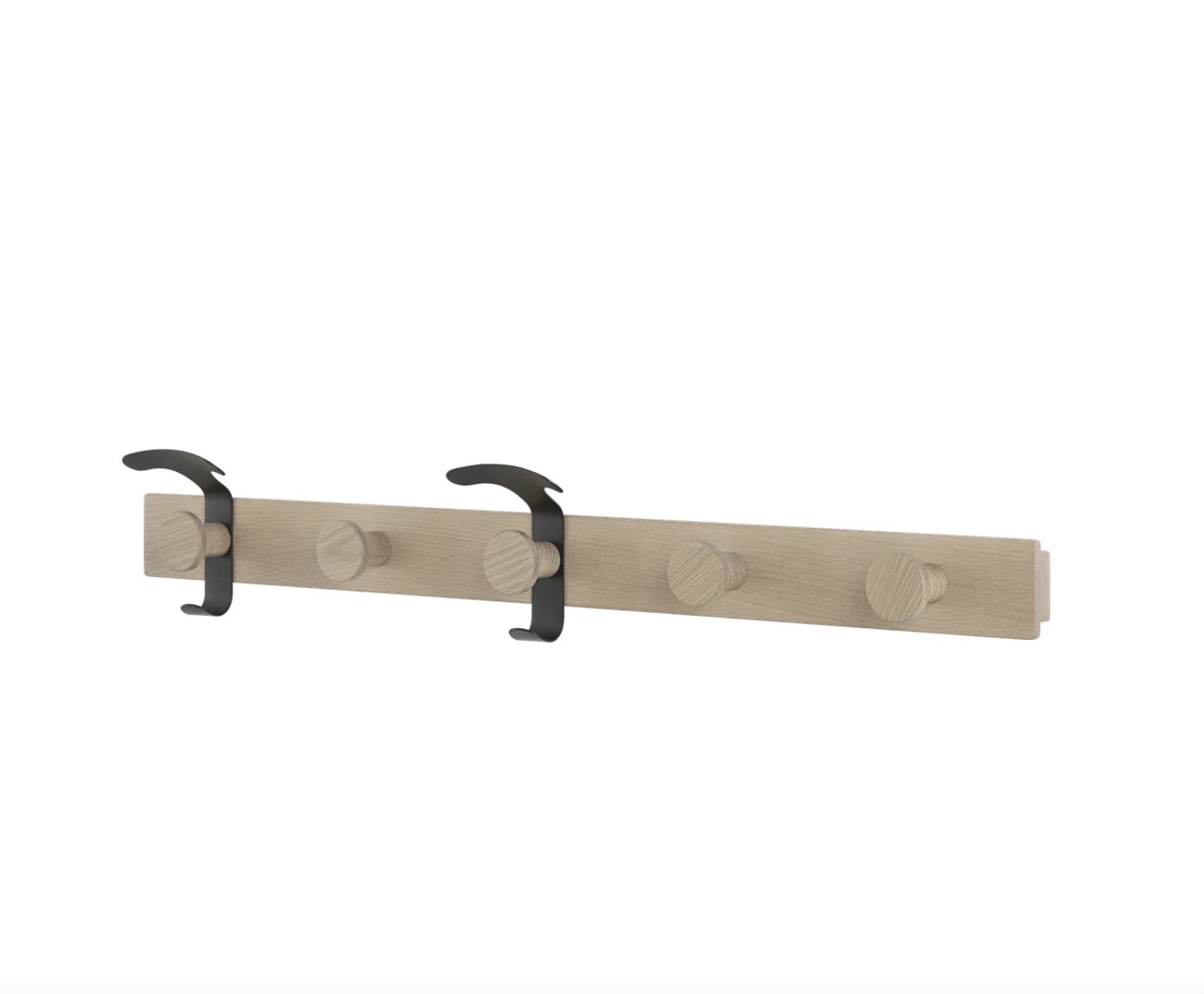 Muuto Coat Rack Avail Oak Black 1 Muuto Coat Rack Avail Oak Black