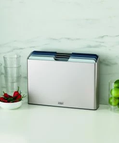 Joseph Joseph Large Sky Blue Editions 4 Piece Folio Chopping Board Set