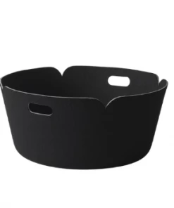 Muuto 52cm Black Restore Round Storage Basket