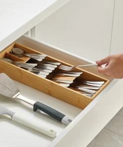 Joseph Joseph DrawerStore Bamboo Compact Cutlery Organiser
