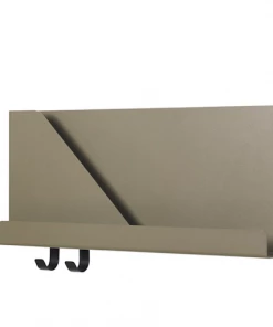 Muuto 51 w x 22 h cm Olive Steel Folded Shelves