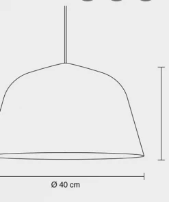 Muuto Grey Ambit Pendant Light Ø40 Cm