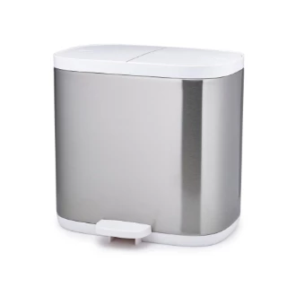 Joseph Joseph Split 6 Litre Steel Recycling Bathroom Pedal Bin 1 Joseph Joseph Split 6 Litre Steel Recycling Bathroom Pedal Bin