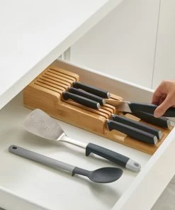Joseph Joseph DrawerStore Bamboo Compact Knife Organiser 8 Joseph Joseph DrawerStore Bamboo Compact Knife Organiser