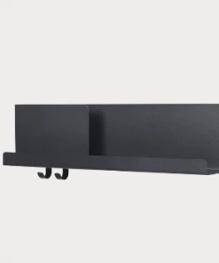 Muuto Folded Shelves - Black - 63x16.5 cm
