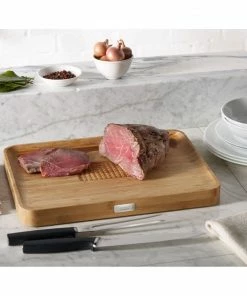 Joseph Joseph Bamboo Cut & Carve Chopping Board