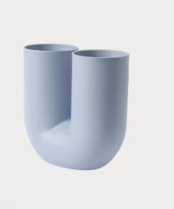 Muuto Light Blue pigmented porcelain Vase Kink