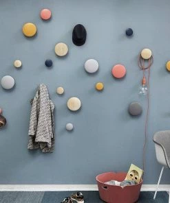Muuto Set of 5 Oak Wooden Dots Wall Coat Rack 10 Muuto Set of 5 Oak Wooden Dots Wall Coat Rack