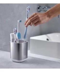 Joseph Joseph EasyStore Steel Toothbrush Caddy