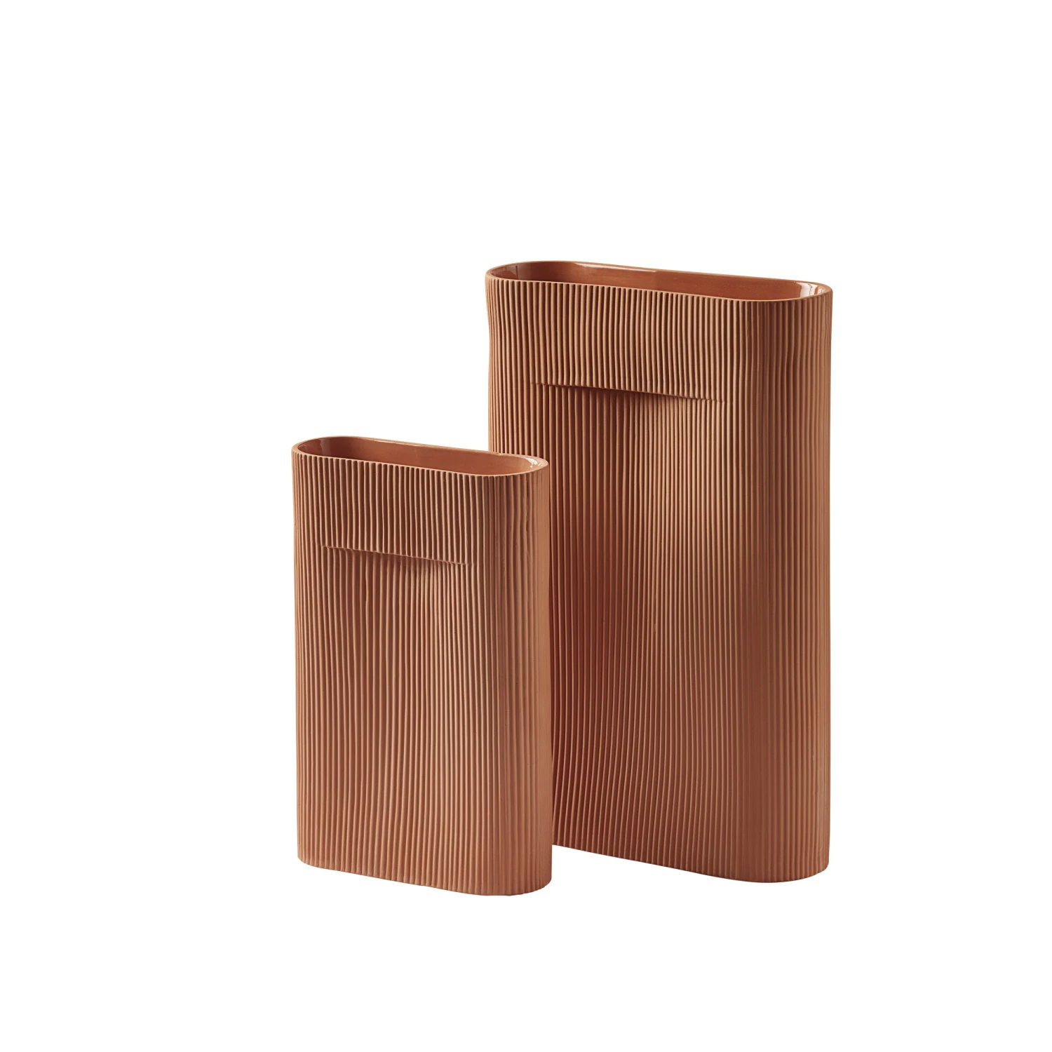 Muuto Terracotta Ridge Vase 2 Muuto Terracotta Ridge Vase