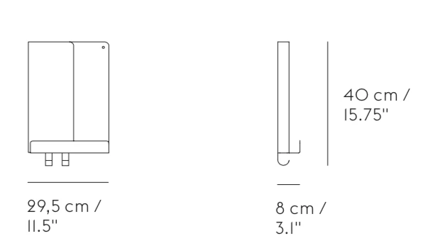 Muuto 29.5 w x 40 h cm Black Steel Folded Shelves 2 Muuto 29.5 w x 40 h cm Black Steel Folded Shelves