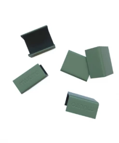 Muuto Pack of 5 Mini Dusty Green Metal Stacked Clips Bookshelf