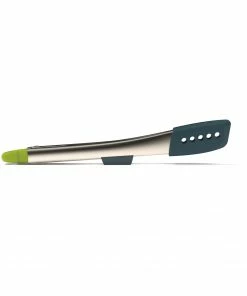 Joseph Joseph 12" Grey / Green Elevate Stainless Steel Tongs