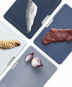 Joseph Joseph 4 Piece Folio Regular Chopping Board Set - Graphite