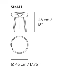 Muuto Black ø45 cm Around Small Coffee Table