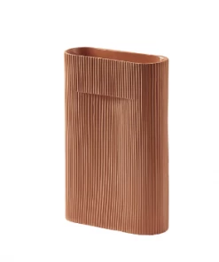 Muuto Terracotta Ridge Vase