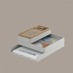 Muuto Grey Organizer Arrange Desktop Set 1 4 Muuto Grey Organizer Arrange Desktop Set 1