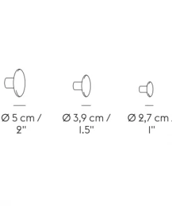 Muuto Rose Metal Dots (Pack of 5) Coat Hooks