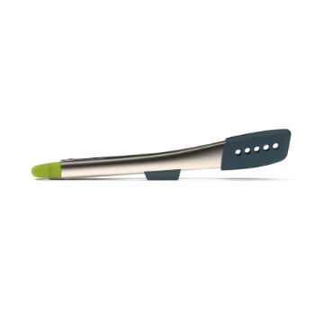 Joseph Joseph Grey/Green Elevate 12" Silicone Steel Tongs 2 Joseph Joseph Grey/Green Elevate 12" Silicone Steel Tongs