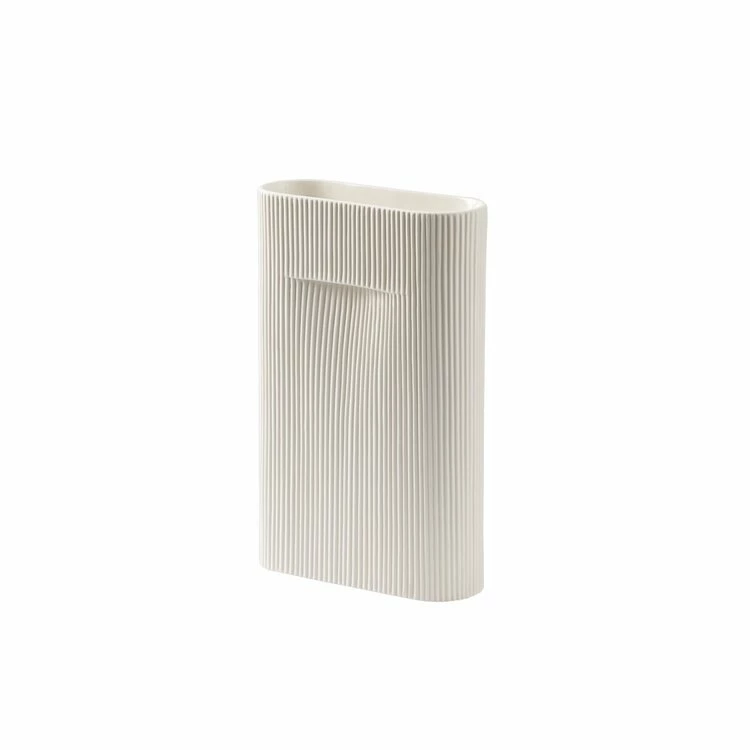 Muuto Large Ceramic Ridge Vase 1 Muuto Large Ceramic Ridge Vase