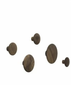 Muuto Walnut DOTS (Pack of 5) Coat Hooks