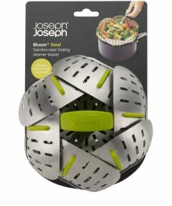 Joseph Joseph Bloom Steel Folding Basket Steamer
