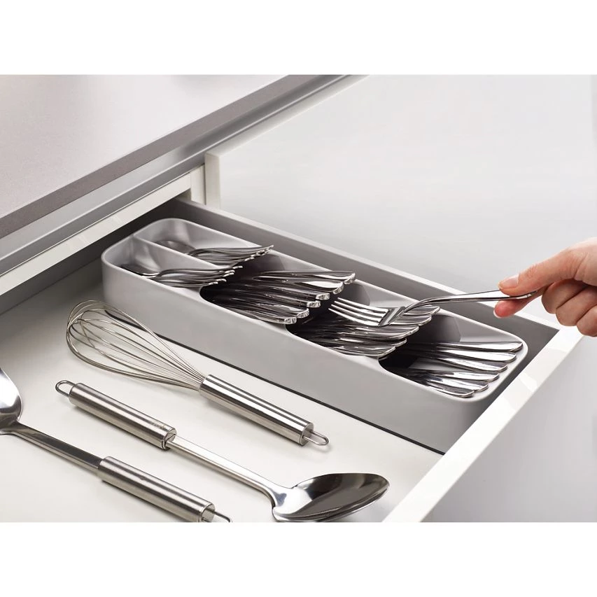 Joseph Joseph Grey Drawerstore Compact Cutlery Organiser 5 Joseph Joseph Grey Drawerstore Compact Cutlery Organiser