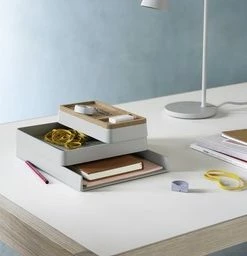 Muuto Grey Organizer Arrange Desktop Set 1 6 Muuto Grey Organizer Arrange Desktop Set 1